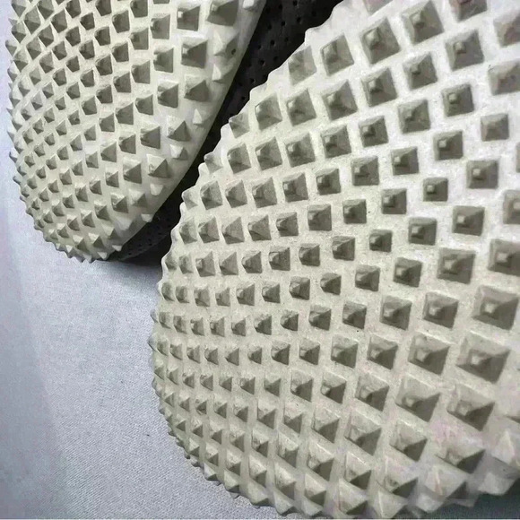 Plae Sun Sneaker Women Magnetic Grey Leather Lace Up Shoes Perforated Comfy 7W - Picture 9 of 12